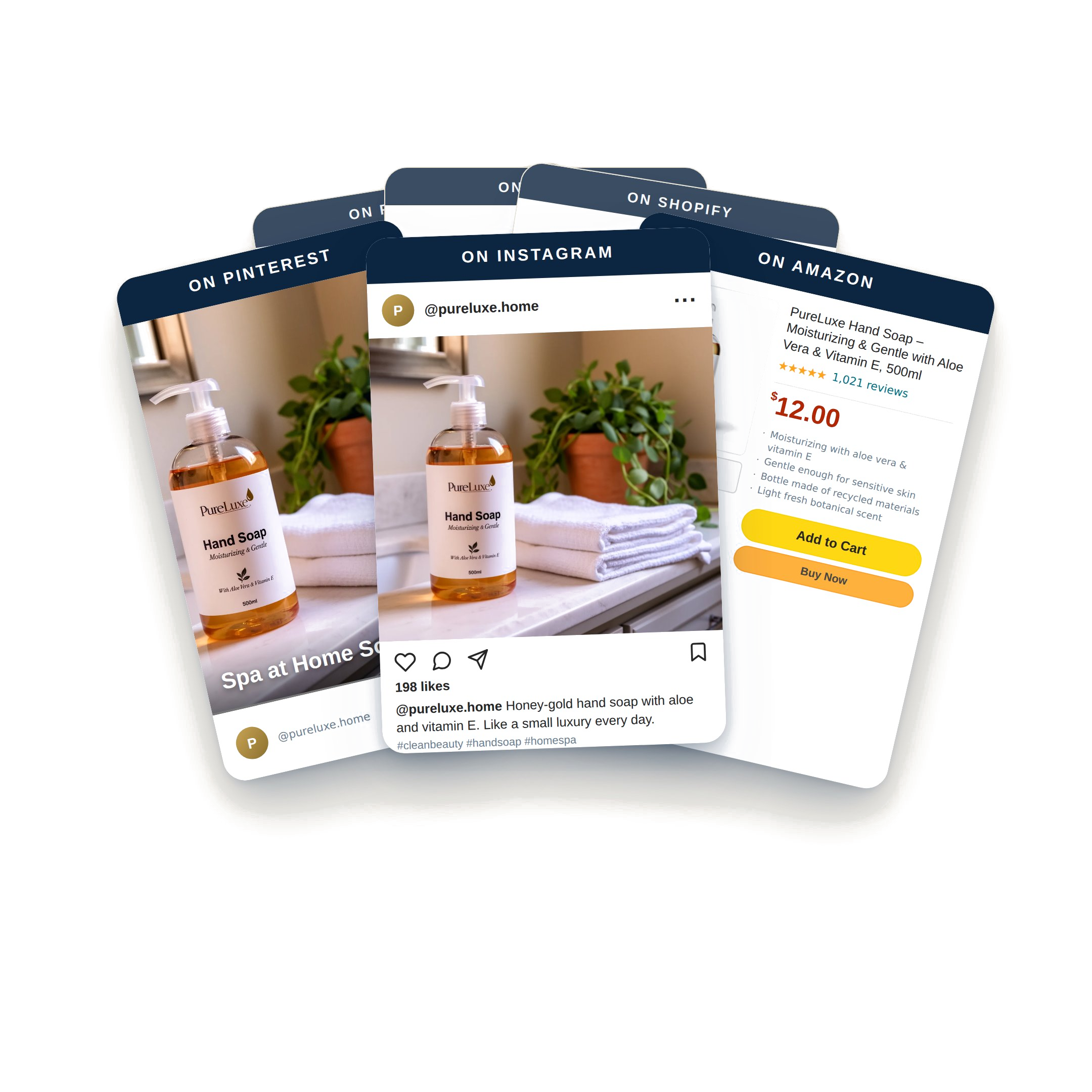 Marketplace + social cards — hand-soap